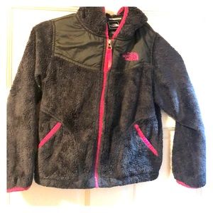 Xs North face Pink & Dark grey !